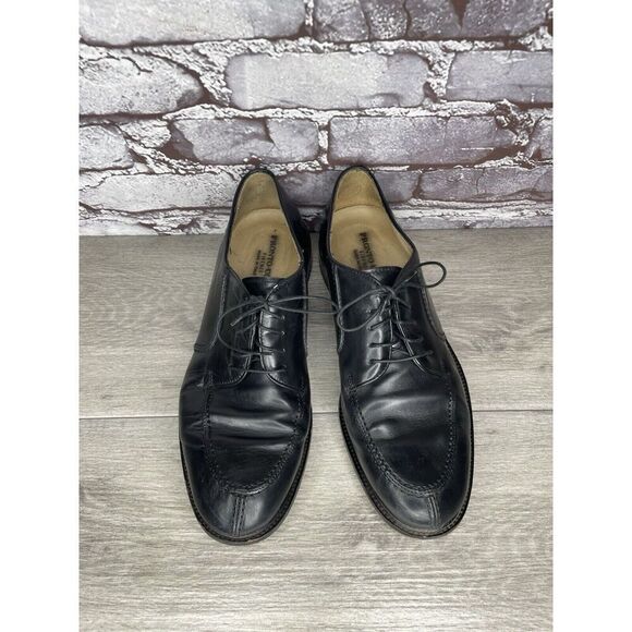 PRONTO UOMO Black Leather Split Toe Oxfords Lace Up Shoes Men’s Sz 10.5M US/44EU - Picture 10 of 16